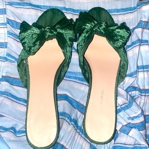Loeffler Randall Green Women's Emilia High-Heel Slide Sandals 👡 size 12